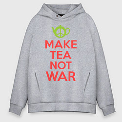 Мужское худи оверсайз Make tea not war