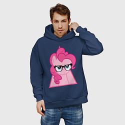 Толстовка оверсайз мужская Pinky Pie hipster, цвет: тёмно-синий — фото 2