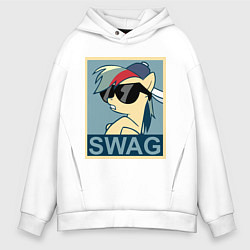 Мужское худи оверсайз Rainbow Dash swag