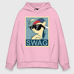 Мужское худи оверсайз Rainbow Dash swag