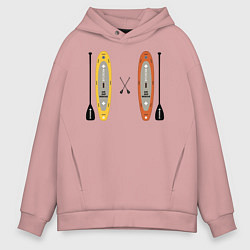 Мужское худи оверсайз Сап серфинг