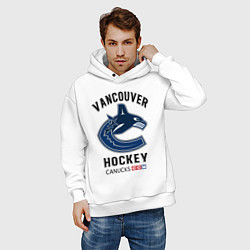 Толстовка оверсайз мужская VANCOUVER CANUCKS NHL, цвет: белый — фото 2