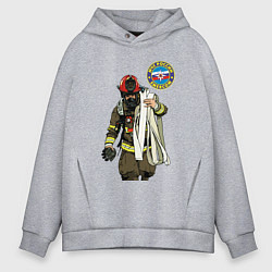 Мужское худи оверсайз Спасатель МЧС