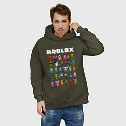 Толстовка оверсайз мужская ROBLOX PIGGY, цвет: хаки — фото 2