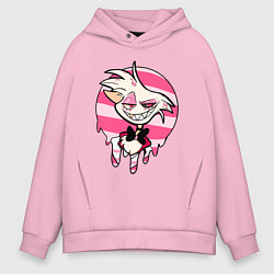 Толстовка оверсайз мужская ОТЕЛЬ ХАЗБИН, цвет: светло-розовый