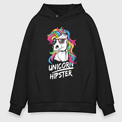 Мужское худи оверсайз Unicorn hipster