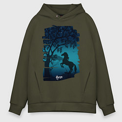 Мужское худи оверсайз Конь