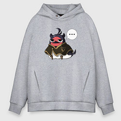 Толстовка оверсайз мужская Nero bird, цвет: меланж