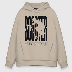 Мужское худи оверсайз Самокатер на стиле