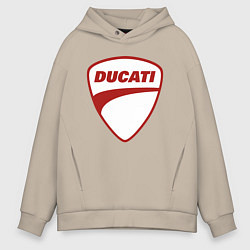 Мужское худи оверсайз Ducati Logo Дукати Лого Z