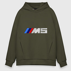 Толстовка оверсайз мужская BMW M5, цвет: хаки