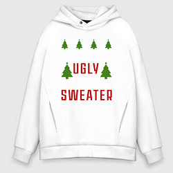 Мужское худи оверсайз My ugly christmas sweater