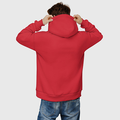 Мужское худи оверсайз Dabing Santa / Красный – фото 4