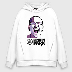 Толстовка оверсайз мужская Linkin Park, цвет: белый
