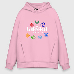 Мужское худи оверсайз GENSHIN IMPACT