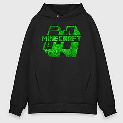 Толстовка оверсайз мужская Minecraft, цвет: черный
