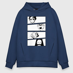 Мужское худи оверсайз Клинок рассекающий демонов