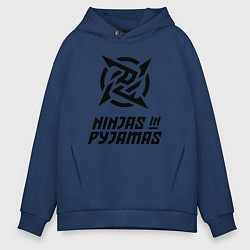 Толстовка оверсайз мужская NiP Ninja in Pijamas 202122, цвет: тёмно-синий