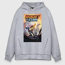 Мужское худи оверсайз Ratchet & Clank