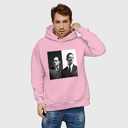Толстовка оверсайз мужская Tom hardy, цвет: светло-розовый — фото 2