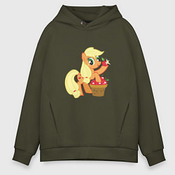 Толстовка оверсайз мужская Applejack, цвет: хаки