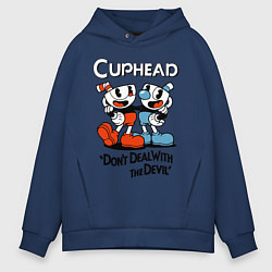 Мужское худи оверсайз Cuphead, Dont deal with devil