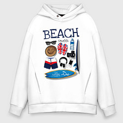 Мужское худи оверсайз Beach