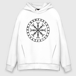 Мужское худи оверсайз Эгисхъялм Шлем ужаса Z