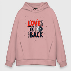 Мужское худи оверсайз Love back