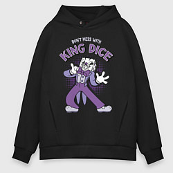 Толстовка оверсайз мужская King Dice, Cuphead, цвет: черный