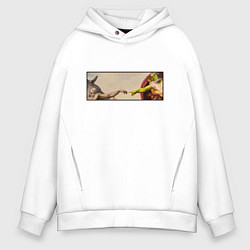 Мужское худи оверсайз Шрек: Сотворение ослика