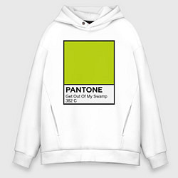 Толстовка оверсайз мужская Shrek: Pantone Color, цвет: белый