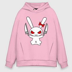 Мужское худи оверсайз Зайка с ножами