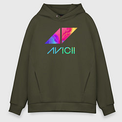 Мужское худи оверсайз AVICII RAIBOW