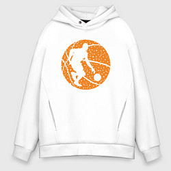 Толстовка оверсайз мужская Basket - My Game, цвет: белый