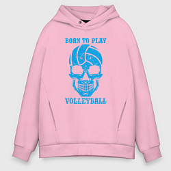 Мужское худи оверсайз Рождён для волейбола