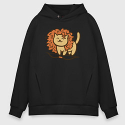 Мужское худи оверсайз Cat Lion