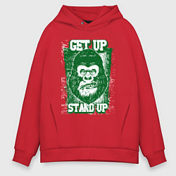 Мужское худи оверсайз Get Up - Stand Up