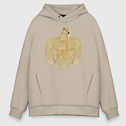 Мужское худи оверсайз Мем собака качок DOGE