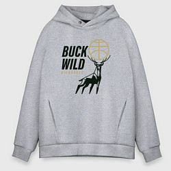 Мужское худи оверсайз Buck Wild