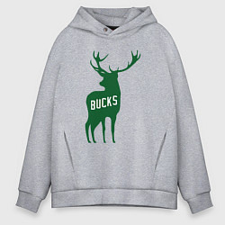 Мужское худи оверсайз NBA - Bucks