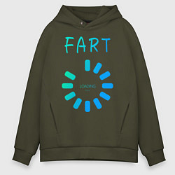 Мужское худи оверсайз FART Loading Пердеж, загрузка