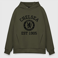Толстовка оверсайз мужская Chelsea 1905, цвет: хаки