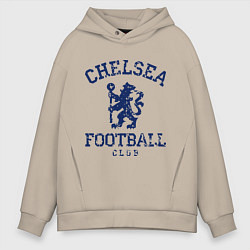 Толстовка оверсайз мужская Chelsea FC: Lion, цвет: миндальный
