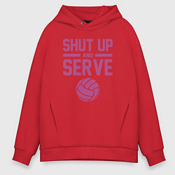 Мужское худи оверсайз Shut Up And Serve