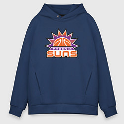 Толстовка оверсайз мужская Phoenix Suns, цвет: тёмно-синий
