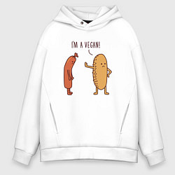 Мужское худи оверсайз Я Веган