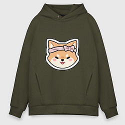 Толстовка оверсайз мужская Тарумару, цвет: хаки