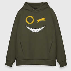 Мужское худи оверсайз Emoji winking