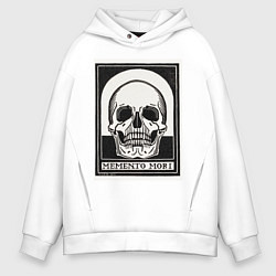 Мужское худи оверсайз Memento mori помни о смерти